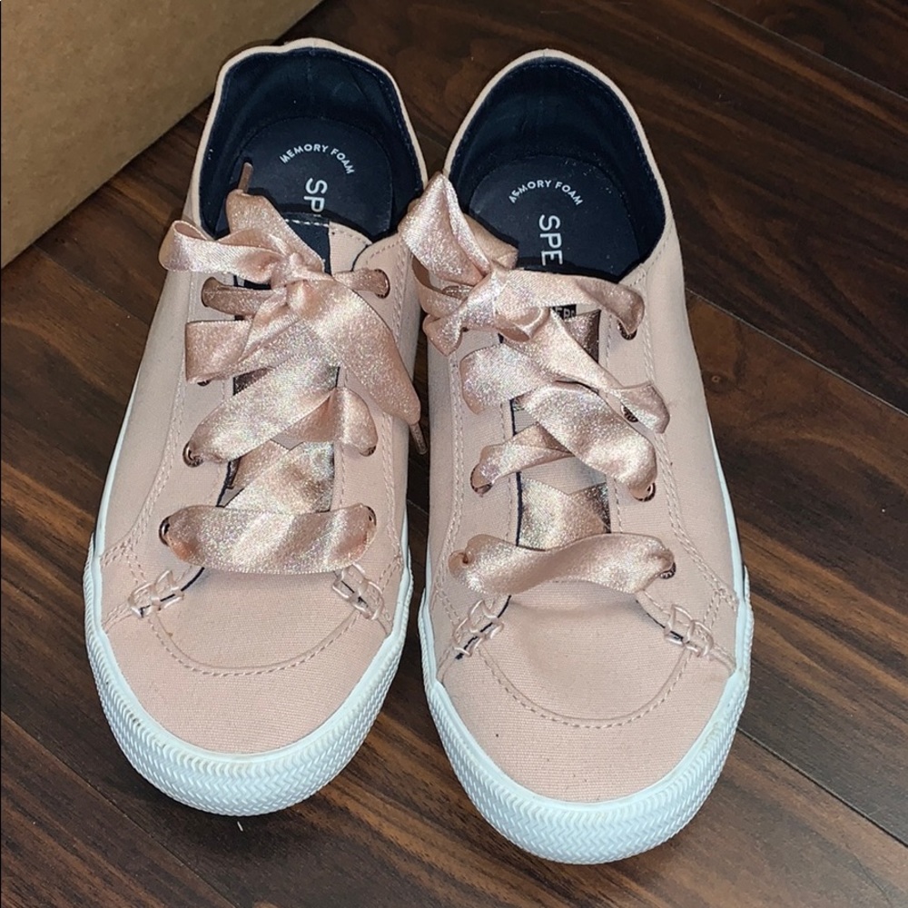 Rose Gold Sperry Shoes
